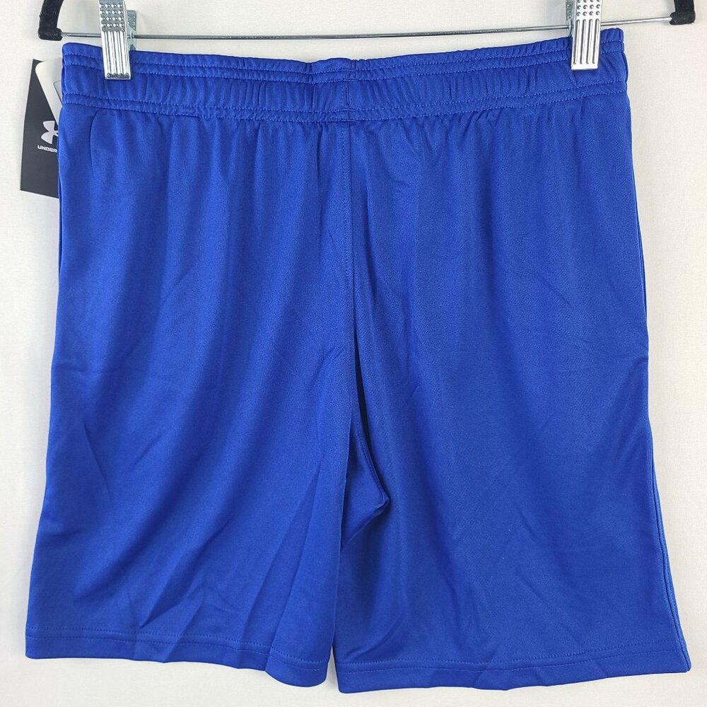 NWT Under Armour Boys Blue UA Tech Logo Shorts Sz YXL Loose Fit - Picture 4 of 4